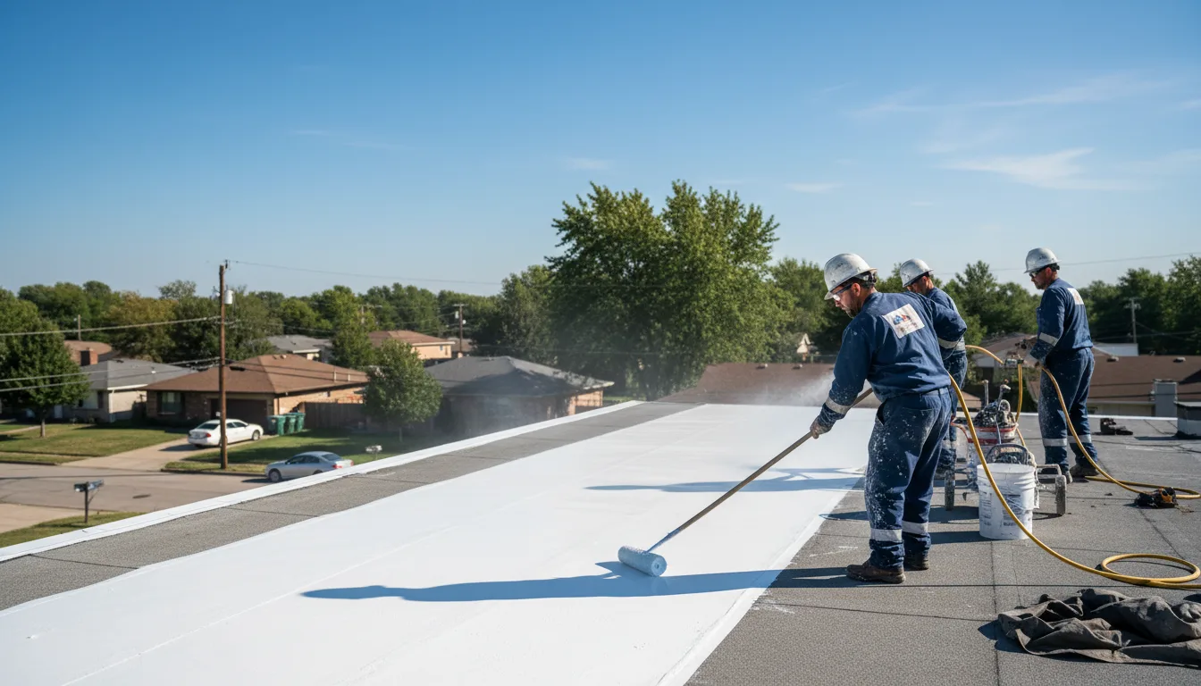 Commercial roof coating in Parchman, MS near me